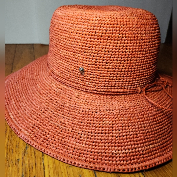 HELEN KAMINSKI 100% Raffia Orange Sun Hat main image 4